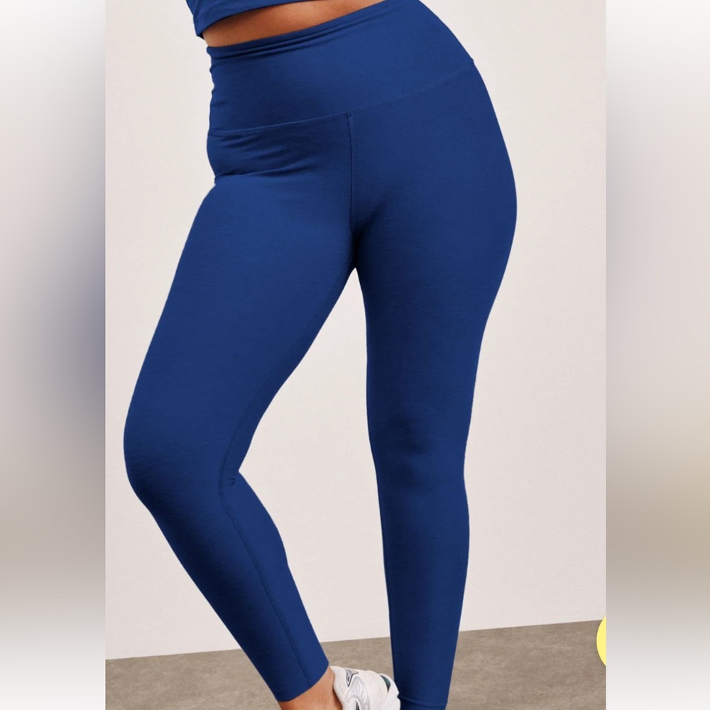 Beyond Yoga Spacedye Caught In The Midi High Waisted Legging - Marine Blue HeThe - Picture 4 of 6